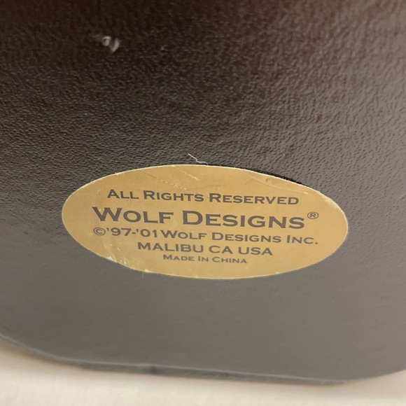 Vtg Wolf Designs Travel Jewelry Case - Picture 3 of 14